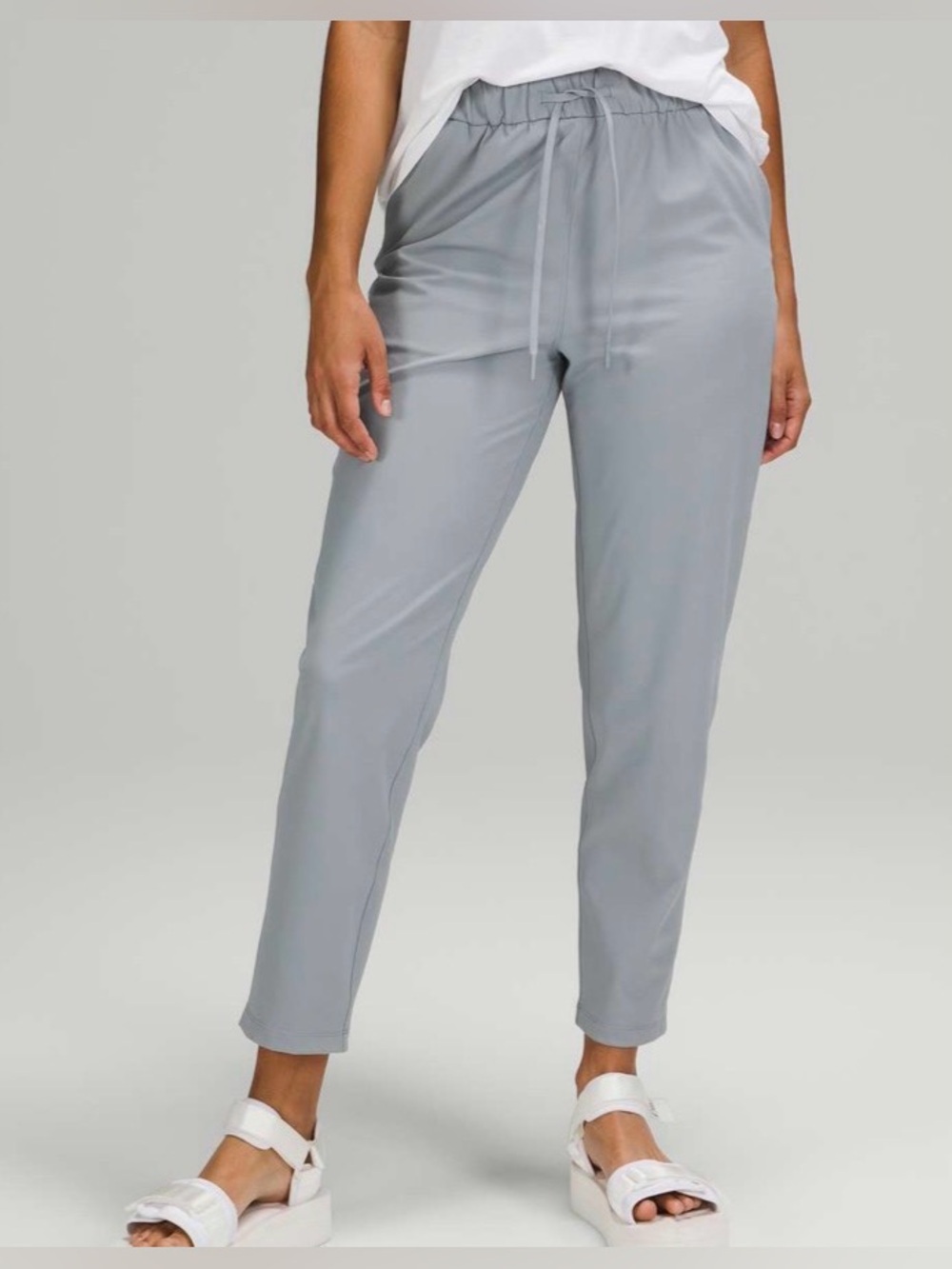 Lululemon Stretch High Rise 7/8 Length Pant 25" Rhino Grey women's jogger 10